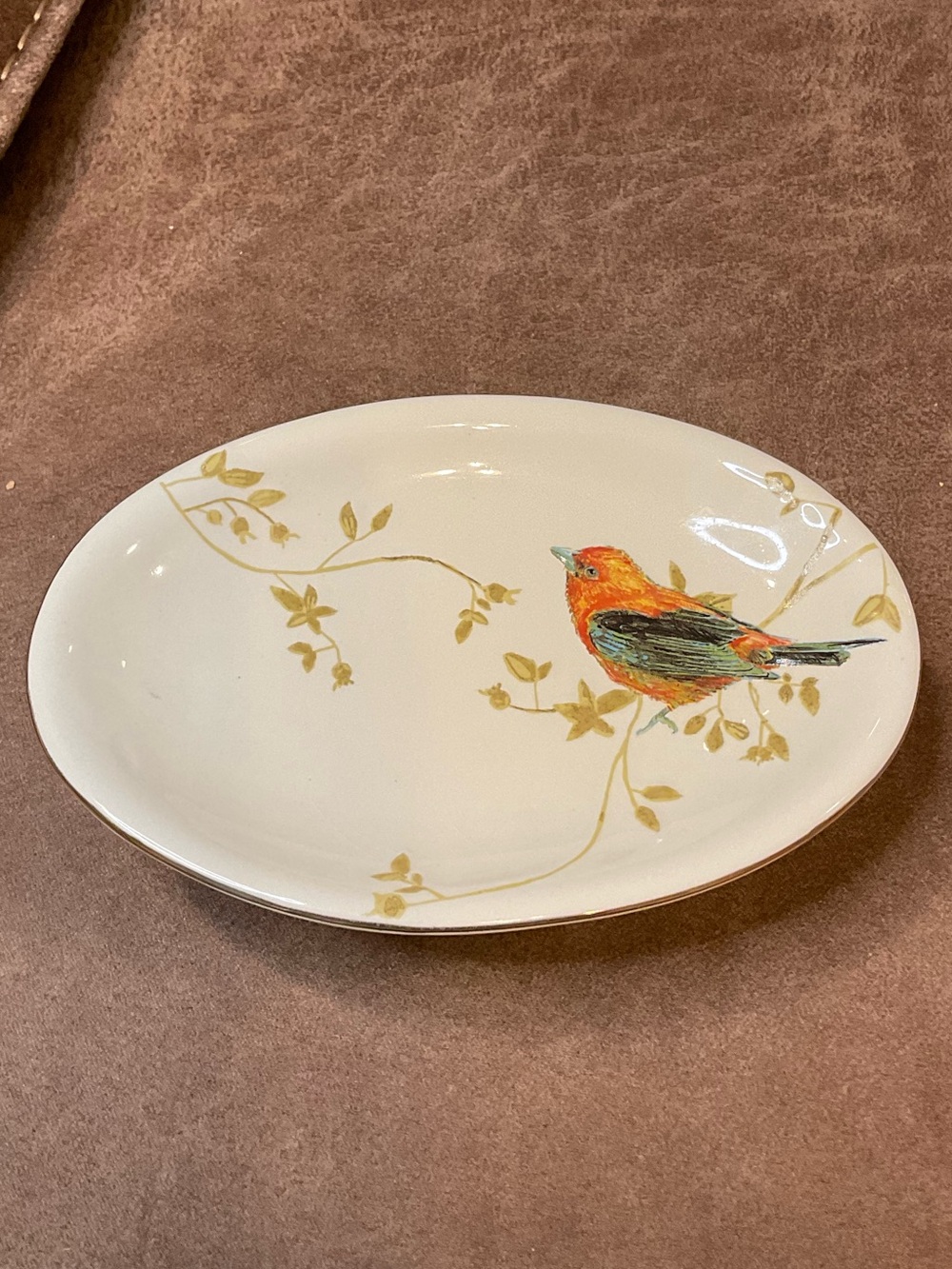 Avanti Gilded Birds Soap Dish